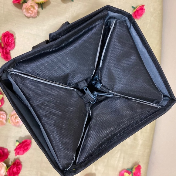 NWT JM New York Roll & Go Travel/Makeup Bag, 7" x 4.5" x 4.5", Black - Picture 10 of 10